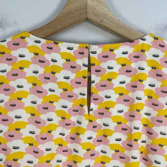 NWT Compania Fantastica Womens Shift Dress Size Small Cute Eyelash Print - Picture 9 of 11